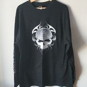 Waffle Knit Harley Davidson Long Sleeve Tee 2X